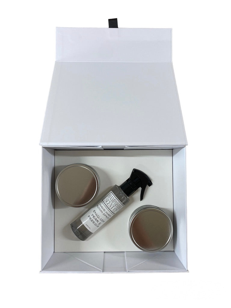 Gift Box: Candle, Room and Linen Spray, Car Refresher – 83 Main Candle  Company