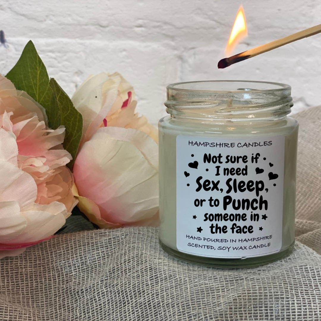 Sex, Sleep, Punch Quote Jar Candle