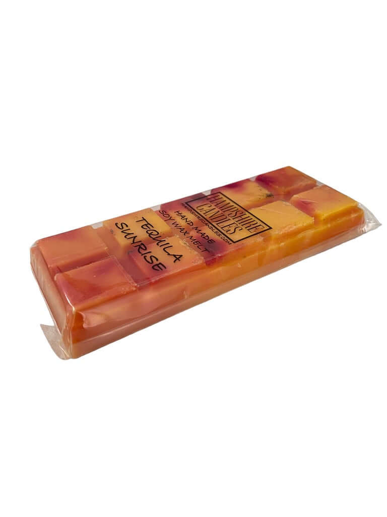 tequila sunrise strong scented wax melt snap bar