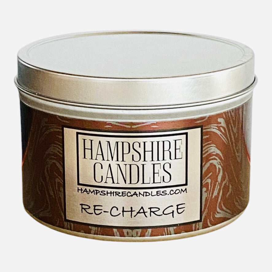 Re-Charge Tin Candle (Pack of Four)