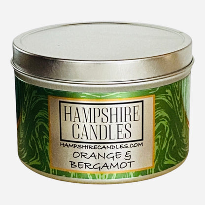 Orange and Bergamot Tin Candle (Pack of Four)