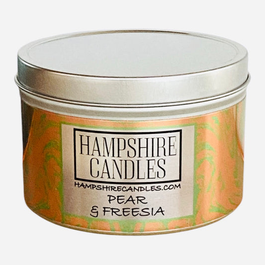 Pear and Freesia Tin Candle (Pack of Four)