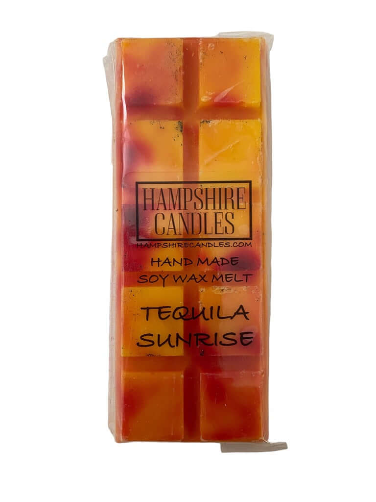 tequila sunrise strong scented wax melt snap bar