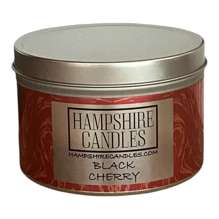 Black Cherry Scented Tin Candle