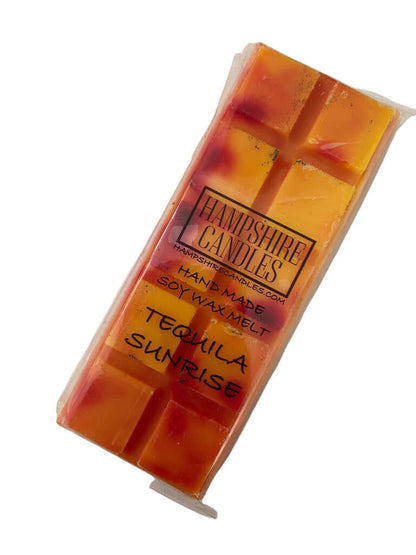 tequila sunrise strong scented wax melt snap bar