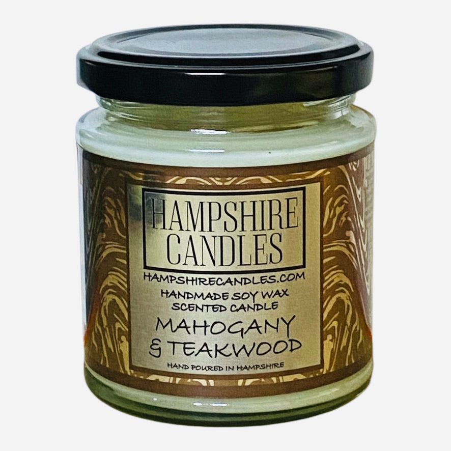 Mahogany and Teakwood Wholesale Jar Candle (Pack of Four)