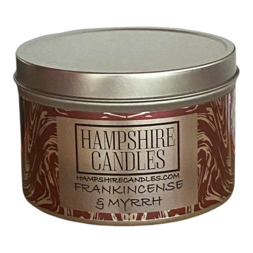 Frankincense and Myrrh Scented Tin Candle