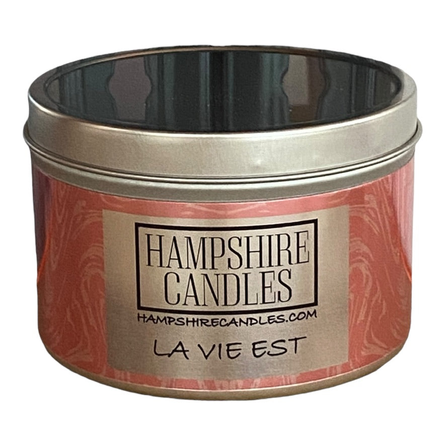 La Vie Est Scented Tin Candle