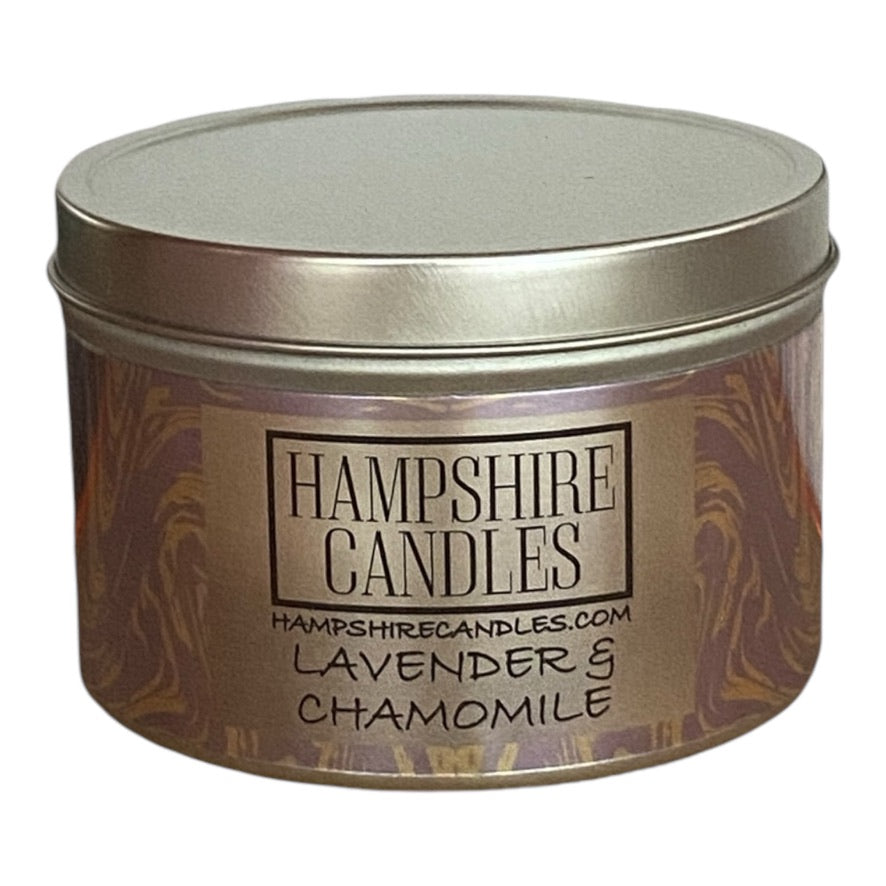 Lavender and Chamomile Scented Tin Candle