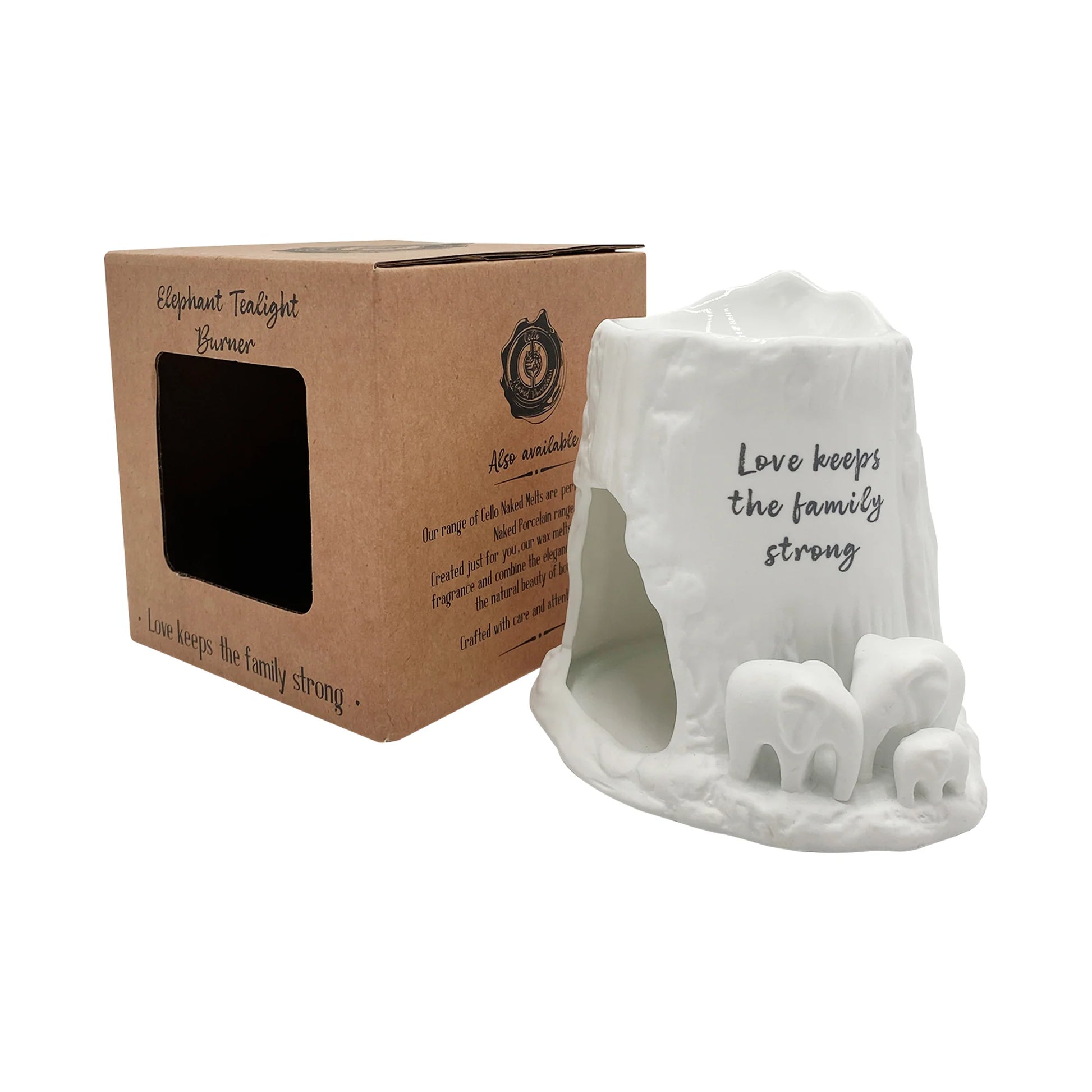 Love Keeps the Family Strong Tealight Wax Melt Burner