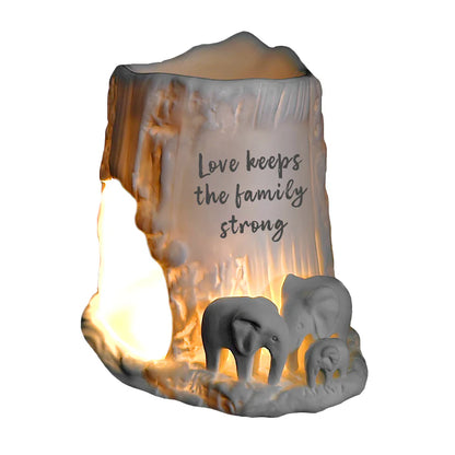 Love Keeps the Family Strong Tealight Wax Melt Burner