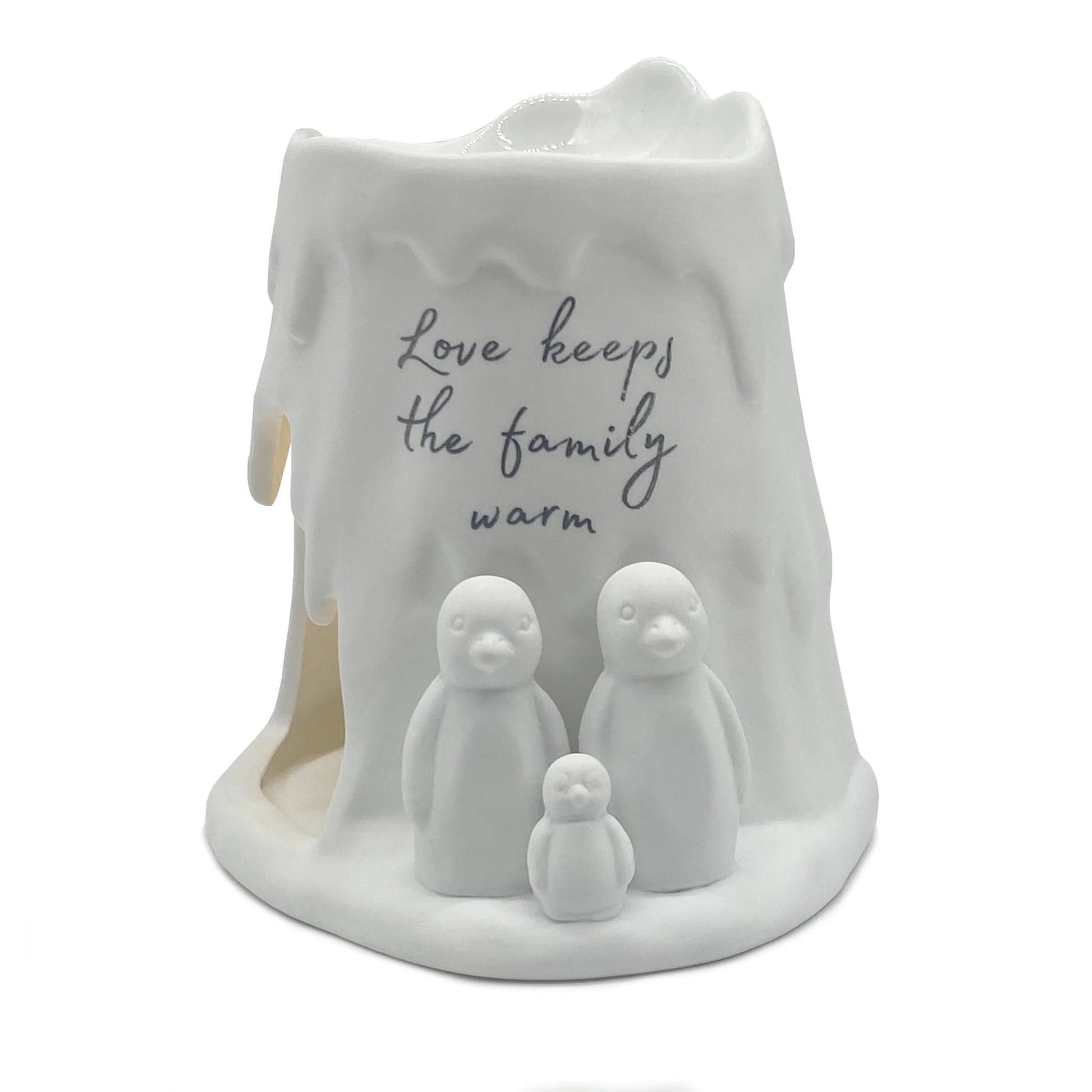 Love Keeps the Family Warm Tealight Wax Melt Burner