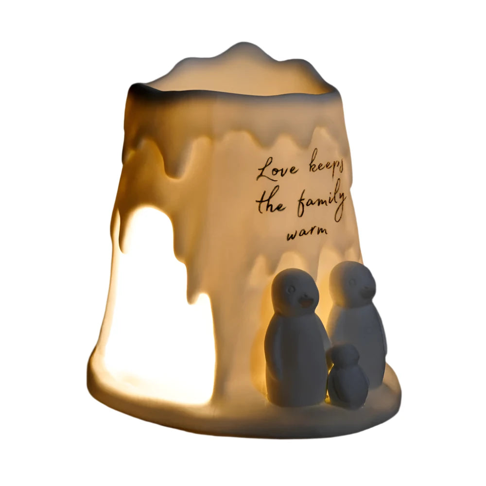 Love Keeps the Family Warm Tealight Wax Melt Burner