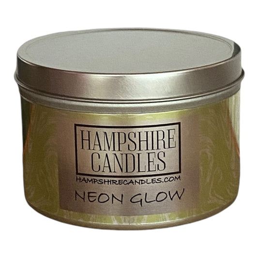 Neon Glow Scented Tin Candle