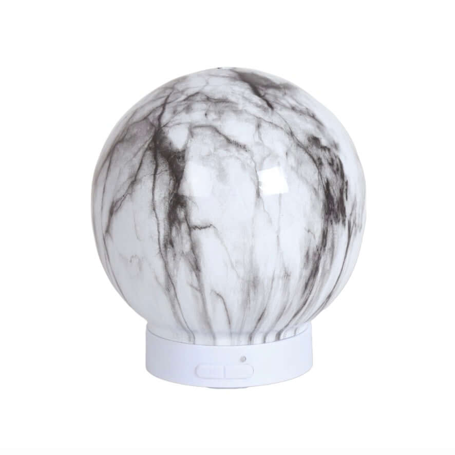 Noir Circular Marble Effect Ultrasonic Diffuser