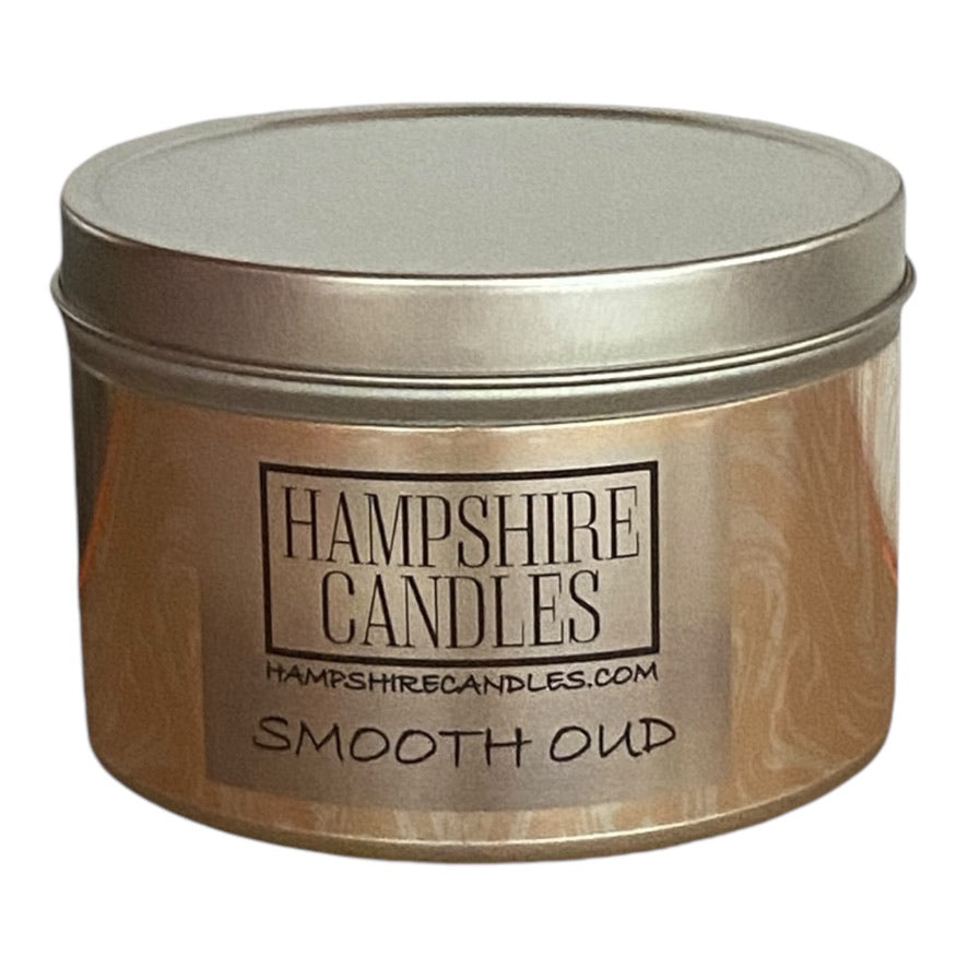 Smooth Oud Scented Tin Candle