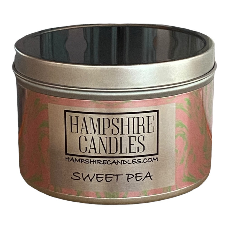 Sweet Pea Scented Tin Candle