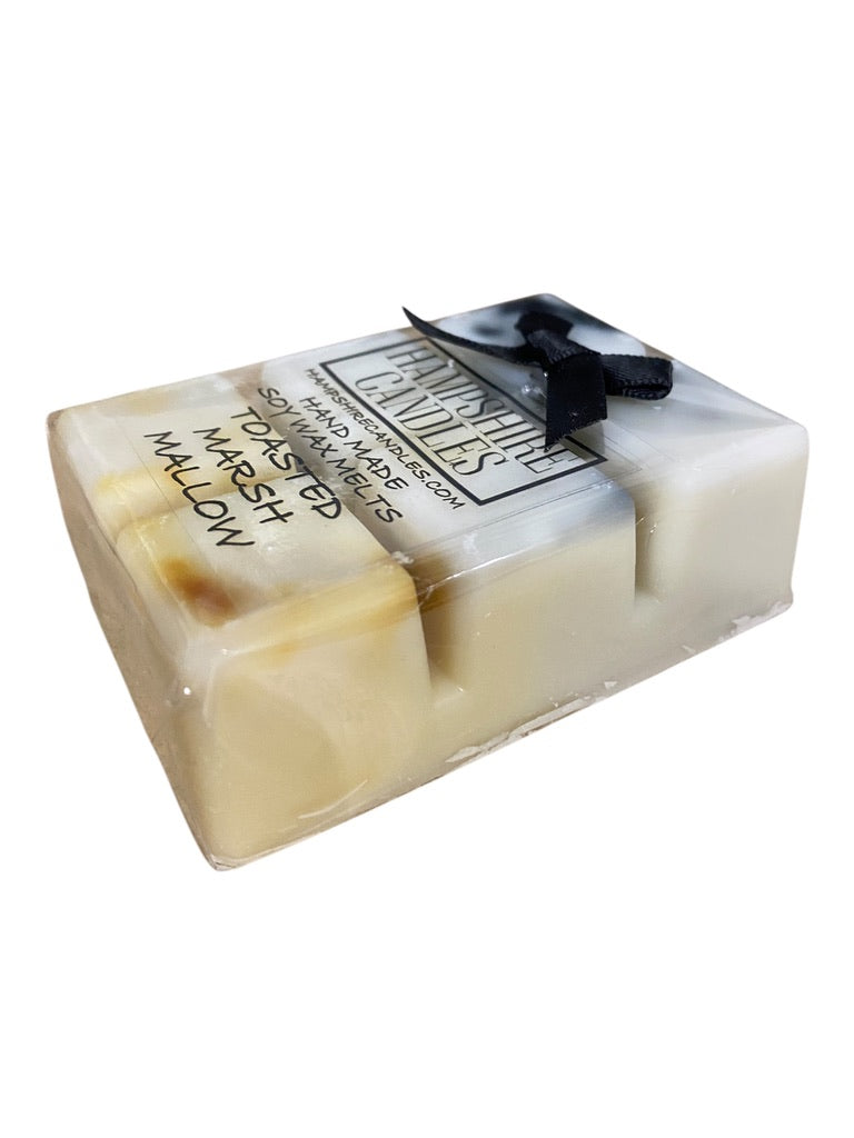 Toasted Marshmallow, Wax Melts, Cozy Scent, Sweet Aroma, Golden Syrup, Caramel Notes, Vanilla Fragrance, Soy Wax, Hand-Poured Wax, Flameless Fragrance, Warm and Inviting, Home Fragrance, Eco-Friendly Wax, Cruelty-Free Wax Melts, Nostalgic Scent.