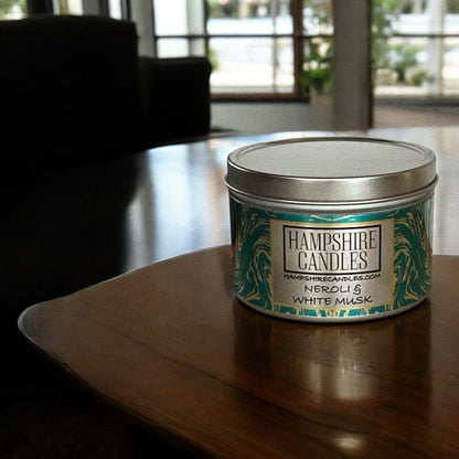 Neroli and White Musk Tin Candle (Pack of Four)