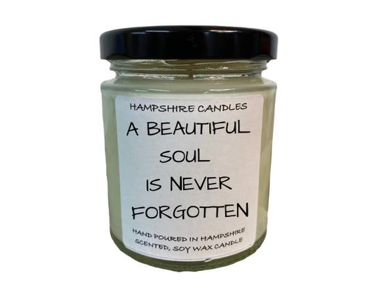 A Beautiful  Soul Is Never Forgotten Candle Jar-FREE Shipping over £35.00-