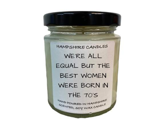 Best Women Born In The 70's Candle Jar-FREE Shipping over £35.00-